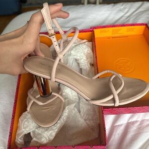 Tory Burch Women's Nude Strappy Heels